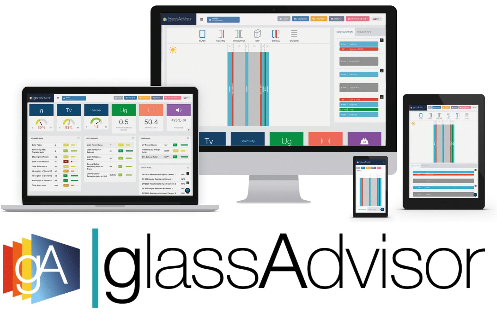 glassAdvisor Multiplatform con logo